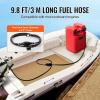 image:imageVEVOR Marine Tank 634Gallon24L Portable Tank with 98ft Hose Gauge for Outboard Engine Yacht Fishing Deck Boat Red