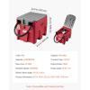 image:imageVEVOR Portable Diesel Tank 116 Gallon Capacity amp 10 GPM Flow Rate Diesel Fuel with 12V Electric Transfer Pump and 131ft Rubber Hose PE Transfer Tank for Easy Fuel Transportation GrayRed