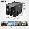 image:imageVEVOR Portable Diesel Tank 116 Gallon Capacity amp 10 GPM Flow Rate Diesel Fuel with 12V Electric Transfer Pump and 131ft Rubber Hose PE Transfer Tank for Easy Fuel Transportation GrayBlack