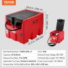 image:imageVEVOR Portable Diesel Tank 116 Gallon Capacity amp 10 GPM Flow Rate Diesel Fuel with 12V Electric Transfer Pump and 131ft Rubber Hose PE Transfer Tank for Easy Fuel Transportation GrayRed2