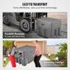 image:imageVEVOR Portable Diesel Tank 116 Gallon Capacity amp 10 GPM Flow Rate Diesel Fuel with 12V Electric Transfer Pump and 131ft Rubber Hose PE Transfer Tank for Easy Fuel Transportation GrayGrey