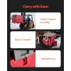 image:imageVEVOR Portable Diesel Tank 116 Gallon Capacity amp 10 GPM Flow Rate Diesel Fuel with 12V Electric Transfer Pump and 131ft Rubber Hose PE Transfer Tank for Easy Fuel Transportation GrayRed