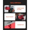 image:imageVEVOR Portable Diesel Tank 58 Gallon Capacity amp 10 GPM Flow Rate Fuel Tank with 12V Electric Transfer Pump and 131ft Rubber Hose PE Diesel Transfer Tank for Easy Fuel Transportation RedRed