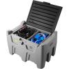image:imageVEVOR Portable Diesel Tank 58 Gallon Capacity amp 10 GPM Flow Rate Fuel Tank with 12V Electric Transfer Pump and 131ft Rubber Hose PE Diesel Transfer Tank for Easy Fuel Transportation RedGray