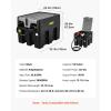 image:imageVEVOR Portable Diesel Tank 58 Gallon Capacity amp 10 GPM Flow Rate Fuel Tank with 12V Electric Transfer Pump and 131ft Rubber Hose PE Diesel Transfer Tank for Easy Fuel Transportation RedBlack