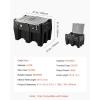 image:imageVEVOR Portable Diesel Tank 58 Gallon Capacity amp 10 GPM Flow Rate Fuel Tank with 12V Electric Transfer Pump and 131ft Rubber Hose PE Diesel Transfer Tank for Easy Fuel Transportation RedBlack
