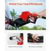 image:imageVEVOR Portable Diesel Tank 58 Gallon Capacity amp 10 GPM Flow Rate Fuel Tank with 12V Electric Transfer Pump and 131ft Rubber Hose PE Diesel Transfer Tank for Easy Fuel Transportation RedBlack
