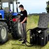 image:imageVEVOR Portable Diesel Tank 58 Gallon Capacity amp 10 GPM Flow Rate Fuel Tank with 12V Electric Transfer Pump and 131ft Rubber Hose PE Diesel Transfer Tank for Easy Fuel Transportation RedBlack