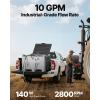 image:imageVEVOR Portable Diesel Tank 58 Gallon Capacity amp 10 GPM Flow Rate Fuel Tank with 12V Electric Transfer Pump and 131ft Rubber Hose PE Diesel Transfer Tank for Easy Fuel Transportation RedGray