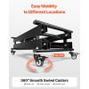 image:imageVEVOR TFD80 Hydraulic Lift Table Cart 1760lbs Capacity 59 with 4 Wheels and NonSlip Pad for Material Handling and Transportation OrangeBlack