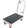 image:imageVEVOR TFD80 Hydraulic Lift Table Cart 1760lbs Capacity 59 with 4 Wheels and NonSlip Pad for Material Handling and Transportation OrangeGray