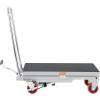 image:imageVEVOR TFD80 Hydraulic Lift Table Cart 1760lbs Capacity 59 with 4 Wheels and NonSlip Pad for Material Handling and Transportation OrangeGray