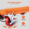 image:imageVEVOR TFD80 Hydraulic Lift Table Cart 1760lbs Capacity 59 with 4 Wheels and NonSlip Pad for Material Handling and Transportation OrangeOrange