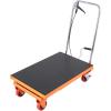 image:imageVEVOR TFD80 Hydraulic Lift Table Cart 1760lbs Capacity 59 with 4 Wheels and NonSlip Pad for Material Handling and Transportation OrangeOrange