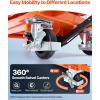 image:imageVEVOR TFD80 Hydraulic Lift Table Cart 1760lbs Capacity 59 with 4 Wheels and NonSlip Pad for Material Handling and Transportation OrangeOrange