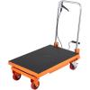 image:imageVEVOR TFD80 Hydraulic Lift Table Cart 1760lbs Capacity 59 with 4 Wheels and NonSlip Pad for Material Handling and Transportation OrangeOrange