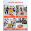 image:imageVEVOR TFD80 Hydraulic Lift Table Cart 1760lbs Capacity 59 with 4 Wheels and NonSlip Pad for Material Handling and Transportation OrangeOrange