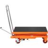 image:imageVEVOR TFD80 Hydraulic Lift Table Cart 1760lbs Capacity 59 with 4 Wheels and NonSlip Pad for Material Handling and Transportation OrangeOrange