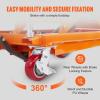 image:imageVEVOR TFD80 Hydraulic Lift Table Cart 1760lbs Capacity 59 with 4 Wheels and NonSlip Pad for Material Handling and Transportation OrangeOrange