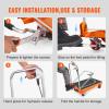 image:imageVEVOR TFD80 Hydraulic Lift Table Cart 1760lbs Capacity 59 with 4 Wheels and NonSlip Pad for Material Handling and Transportation OrangeOrange