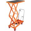 image:imageVEVOR TFD80 Hydraulic Lift Table Cart 1760lbs Capacity 59 with 4 Wheels and NonSlip Pad for Material Handling and Transportation OrangeOrange