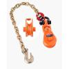 image:imageVEVOR 2 Ton Snatch Block with G80 Chain Swivel Shackle 3 Sheave for 38 Wire Rope Snatch Block Pulley for Towing and Recovery Applications on Flatbed Tow Truck Rollback Wrecker Car Carrier Cableorange