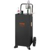 image:imageVEVOR 30 Gallon Gas Caddy  Portable Fuel Storage Tank with 2 Wheels amp Manual Transfer Pump Diesel amp Gasoline Fuel Container for Cars Lawn Mowers ATVs Boats BlackBlack