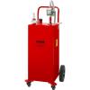 image:imageVEVOR 30 Gallon Gas Caddy  Portable Fuel Storage Tank with 2 Wheels amp Manual Transfer Pump Diesel amp Gasoline Fuel Container for Cars Lawn Mowers ATVs Boats BlackRed