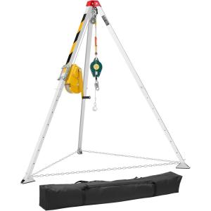 image:imageVEVOR Confined Space Tripod Kit 1800 lbs Winch Confined Space Tripod 7 Legs and 98 Cable Confined Space Rescue Tripod 328 Fall Protection Harness Storage Bag for Traditional Confined Spaces1800lbs 65ft
