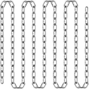image:imageVEVOR Grade 30 Chain 14 Inch by 100Ft Length Grade 30 Proof Coil Chain Zinc Plated Grade 30 Chain for Towing Logging Agriculture and Guard Rails316 Inch x 100 Ft