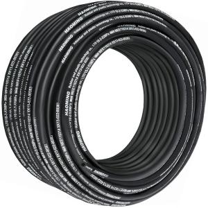 image:imageVEVOR Hydraulic Hose 50 Feet Rubber Hydraulic Hoses with 2 HighTensile Steel Wire Braid Inner Diameter 12 Inch 5000 PSI Max Bulk Hydraulic Hose 40 F to 250 F Hydraulic Oil Flexible Hose328 FT
