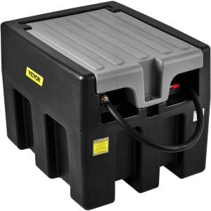 image:imageVEVOR Portable Diesel Tank 58 Gallon Capacity amp 10 GPM Flow Rate Fuel Tank with 12V Electric Transfer Pump and 131ft Rubber Hose PE Diesel Transfer Tank for Easy Fuel Transportation RedBlack