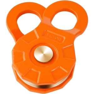 image:imageVEVOR Snatch Block Pulley 33000LBS WLL Pulley System for Synthetic Rope Or Steel Cable Change The Direction Create Mechanical Advantage Ideal for Truck Tractor ATV amp UTV 1 Pack OrangeOrange