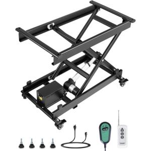 image:imageVEVOR TFD80 Hydraulic Lift Table Cart 1760lbs Capacity 59 with 4 Wheels and NonSlip Pad for Material Handling and Transportation OrangeBlack