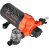 image:imageVEVOR 12V Diaphragm Pump 5 GPM 1893 Lmin 5Chamber 12V DC Water Pump with Automatic Pressure Switch 40100 PSI Adjustable 12 MNPT Port for Agricultural Irrigation Construction Site Drainage110V  3Chamber  40GPM  45PSI