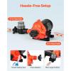 image:imageVEVOR 12V Diaphragm Pump 5 GPM 1893 Lmin 5Chamber 12V DC Water Pump with Automatic Pressure Switch 40100 PSI Adjustable 12 MNPT Port for Agricultural Irrigation Construction Site Drainage12V  3Chamber  40GPM  40PSI