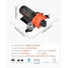 image:imageVEVOR 12V Diaphragm Pump 5 GPM 1893 Lmin 5Chamber 12V DC Water Pump with Automatic Pressure Switch 40100 PSI Adjustable 12 MNPT Port for Agricultural Irrigation Construction Site Drainage110V  5Chamber  50GPM  60PSI