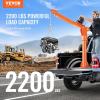 image:imageVEVOR 2200 lbs Electric Pickup Truck Crane with Electric Winch 6000 lbs 12V Folding TruckMounted Bed Crane Steel Pickup Truck Jib Crane Hoist 360 Swivel for Lifting Goods in Construction Factory2200 lbs with Electric Winch 6000 lbs