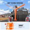image:imageVEVOR 2200 lbs Electric Pickup Truck Crane with Electric Winch 6000 lbs 12V Folding TruckMounted Bed Crane Steel Pickup Truck Jib Crane Hoist 360 Swivel for Lifting Goods in Construction Factory2200 lbs with Electric Winch 6000 lbs