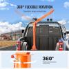 image:imageVEVOR 2200 lbs Electric Pickup Truck Crane with Electric Winch 6000 lbs 12V Folding TruckMounted Bed Crane Steel Pickup Truck Jib Crane Hoist 360 Swivel for Lifting Goods in Construction Factory1100 lbs with Electric Winch 3500 lbs