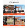 image:imageVEVOR Forklift Jib Boom Crane 6000lbs Capacity Manual Telescoping Boom Extends Up to 561 inches Forklift Mobile Crane with 2 Hooks Adjustable Forklift Crane Attachment for Warehouse Factories5500 LBS