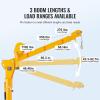 image:imageVEVOR Pickup Truck Crane with 1100 lbs Manual Winch Folding TruckMounted Bed Crane Steel Pickup Truck Jib Crane Hoist 360 Swivel for Lifting Goods in Construction Factory