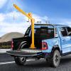 image:imageVEVOR Pickup Truck Crane with 1100 lbs Manual Winch Folding TruckMounted Bed Crane Steel Pickup Truck Jib Crane Hoist 360 Swivel for Lifting Goods in Construction Factory