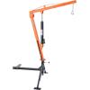 image:imageVEVOR Receiver Hitch Mounted Hydraulic Pickup Truck Crane 1000 lbs Capacity 360 Swivel Three Boom Capacities of 500 lbs 750 lbs amp 1000 lbs for Lifting Goods in Construction Forestry FactoryHitchMount Crane with Adjustable Support Legs