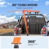 image:imageVEVOR Receiver Hitch Mounted Hydraulic Pickup Truck Crane 1000 lbs Capacity 360 Swivel Three Boom Capacities of 500 lbs 750 lbs amp 1000 lbs for Lifting Goods in Construction Forestry FactoryHitchMount Crane with Adjustable Support Legs