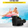 image:imageVEVOR Swimming Pool Pump 20HP 115 V 1500 W Single Speed Pumps for Above Ground Pool wStrainer Basket 5400 GPH Max Flow Certification of ETL for SecuritySingle Speed