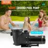 image:imageVEVOR Swimming Pool Pump 20HP 115 V 1500 W Single Speed Pumps for Above Ground Pool wStrainer Basket 5400 GPH Max Flow Certification of ETL for SecuritySingle Speed