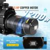 image:imageVEVOR Swimming Pool Pump 20HP 115 V 1500 W Single Speed Pumps for Above Ground Pool wStrainer Basket 5400 GPH Max Flow Certification of ETL for SecuritySingle Speed