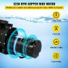 image:imageVEVOR Swimming Pool Pump 20HP 115 V 1500 W Single Speed Pumps for Above Ground Pool wStrainer Basket 5400 GPH Max Flow Certification of ETL for SecuritySingle Speed