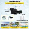 image:imageVEVOR Swimming Pool Pump 20HP 115 V 1500 W Single Speed Pumps for Above Ground Pool wStrainer Basket 5400 GPH Max Flow Certification of ETL for SecuritySingle Speed